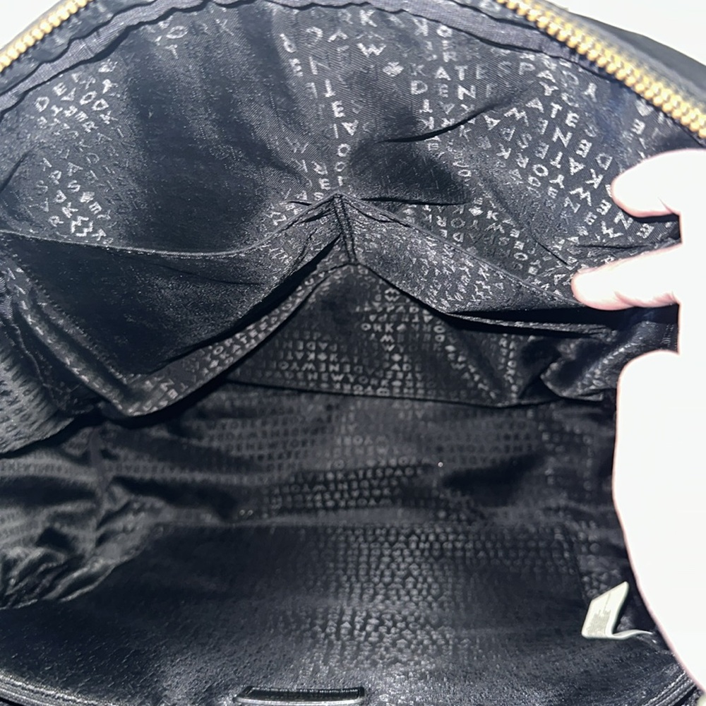 Kate Spade ♠️ New York large black backpack damaged - Picture 12 of 15